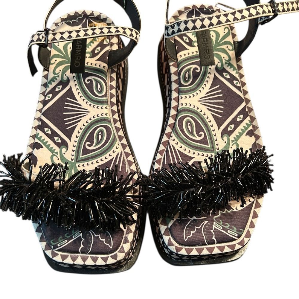 Farm Rio Floral Print Platform Sandals(Size 8) - Picture 7 of 9